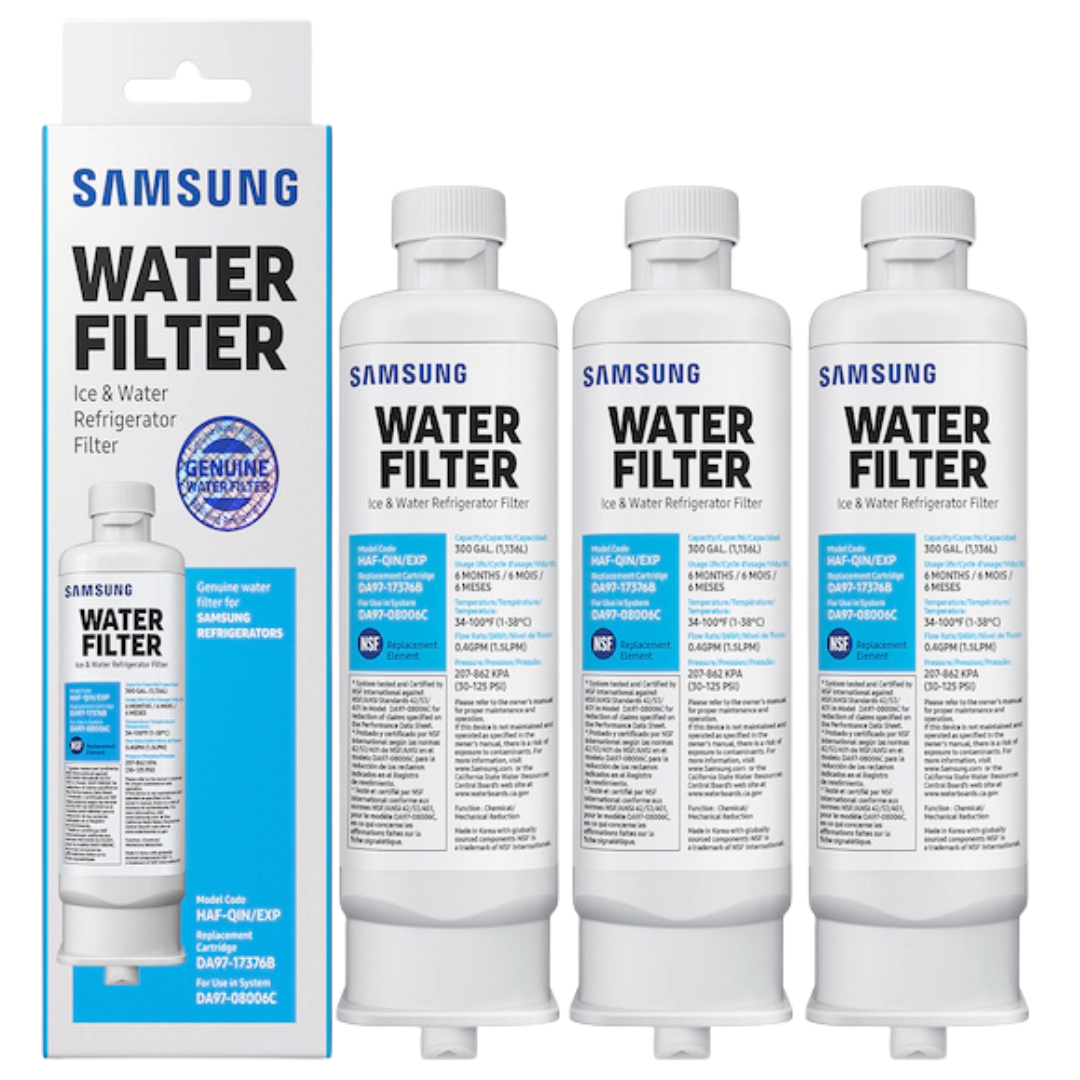 Samsung refrigerator RF28T5021SR water filter pack of 3.
