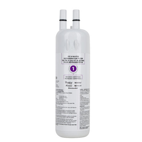 Front view of Replacement Whirlpool Refrigerator WRS325FDAM01, WRS325FDAM02 and WRS325FDAM04 Water Filter