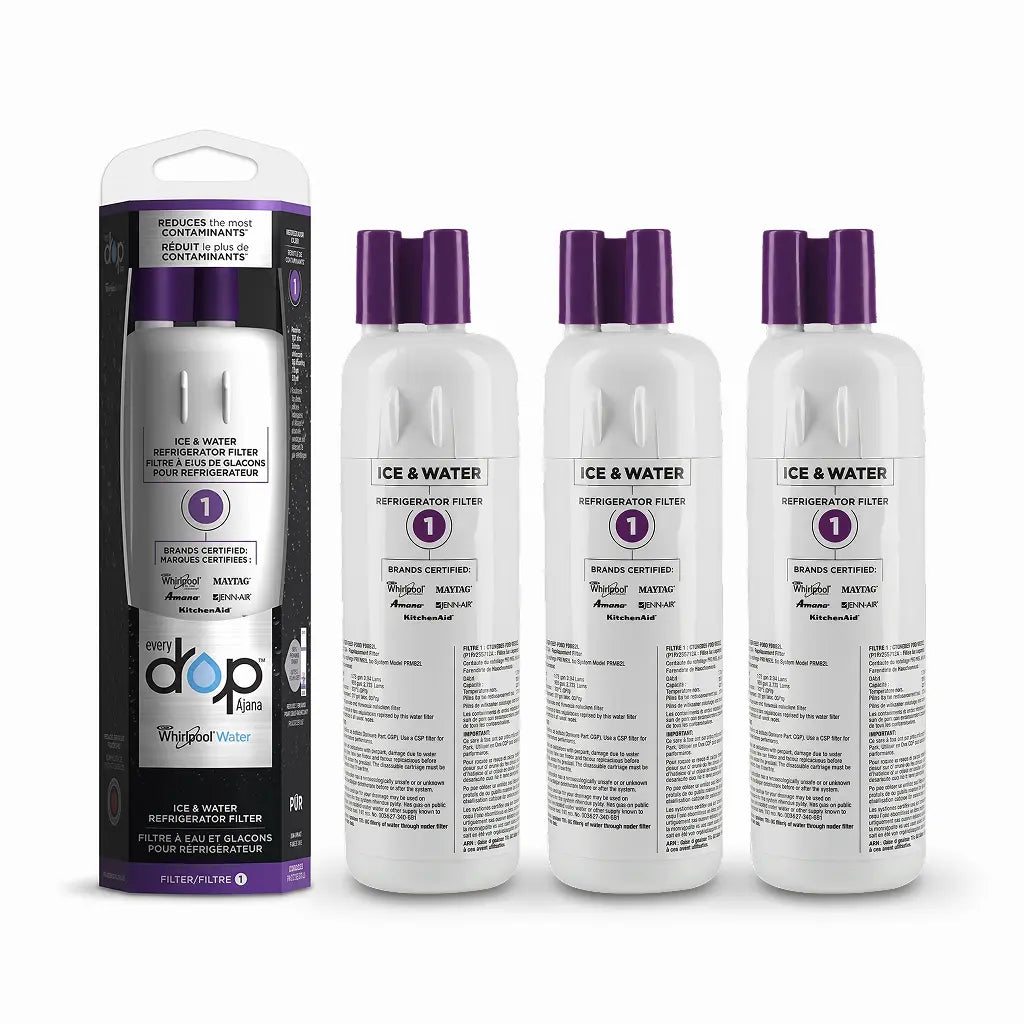 3 pack Whirlpool Water Filter W10295370A-Pur Filter 1