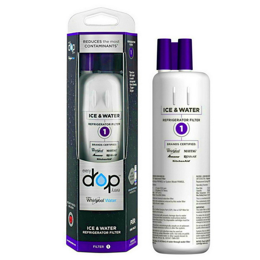 Whirlpool EDR1RXD1 Replacement Refrigerator Everydrop Ice and Water Filter 1, Purple