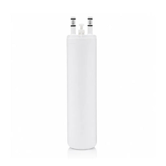 Front view of the DGHF2360PF8A water filter replacement with dual inlet connectors