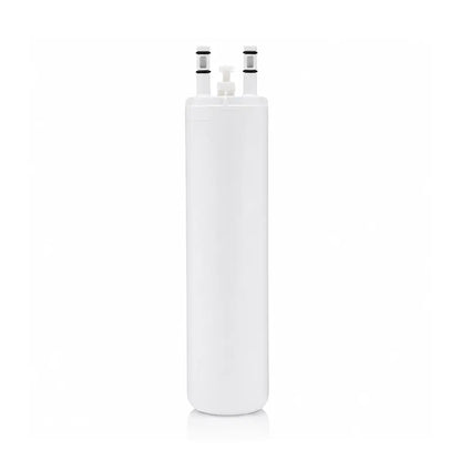 Front view of the DGHF2360PF water filter replacement with dual inlet connectors