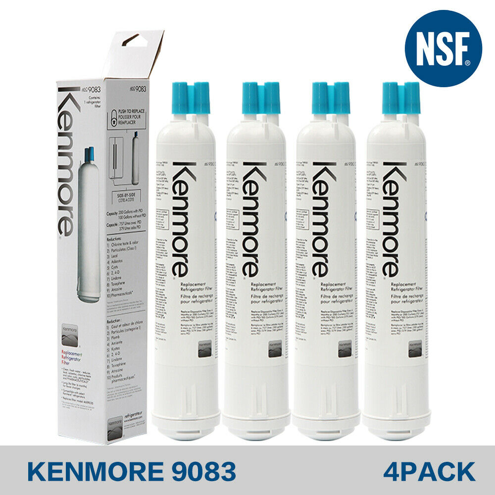 Kenmore 9083, 46-9083, 9030/9020 Replacement Refrigerator Water Filter, Pack 4