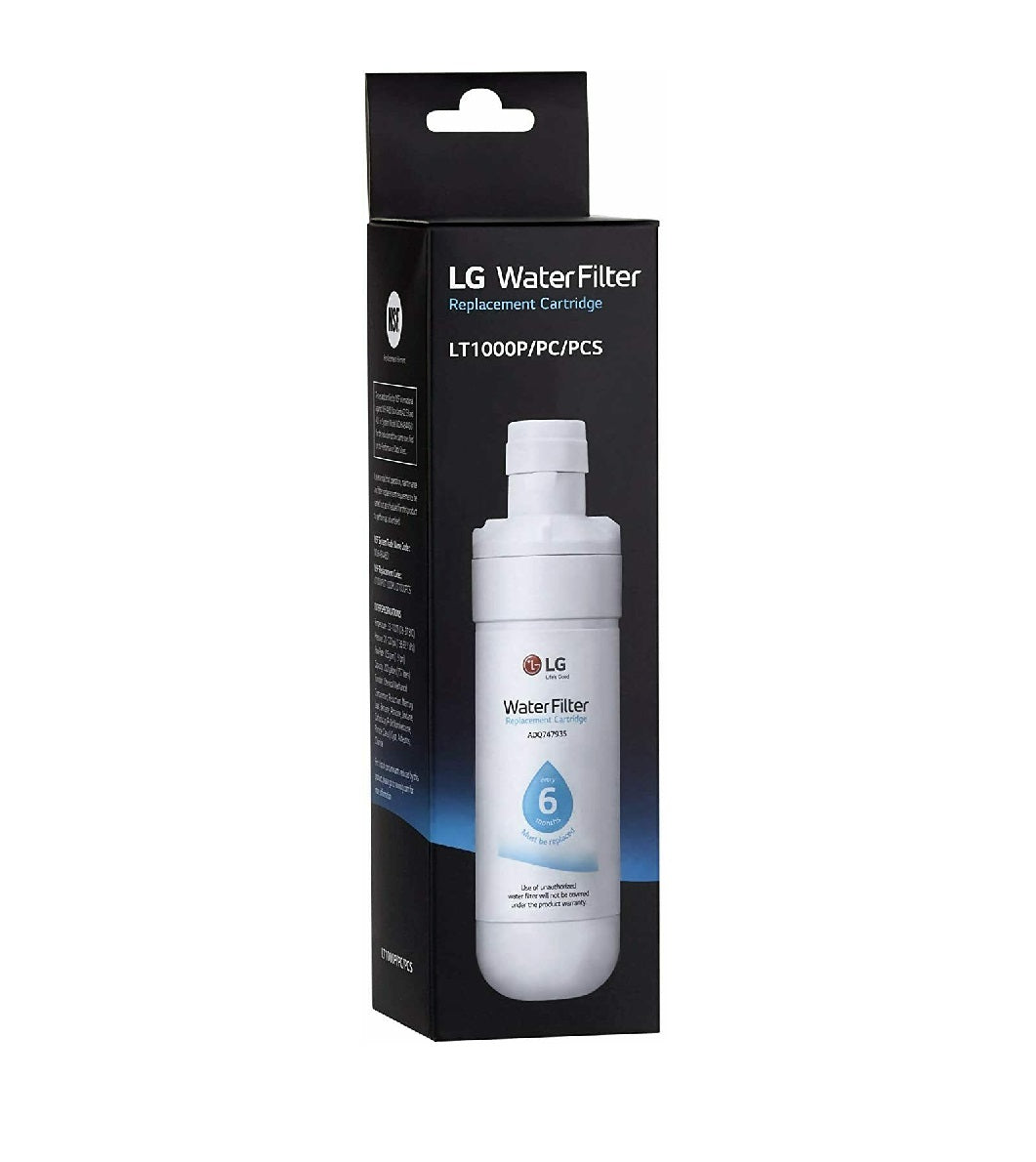 Packaging of LG model LRMVC2306S water filter.