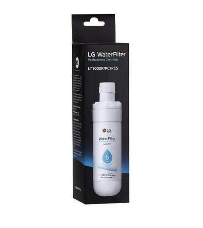 Packaging of LG LRMVS3006S01/LRMVS3006S02 water filter.