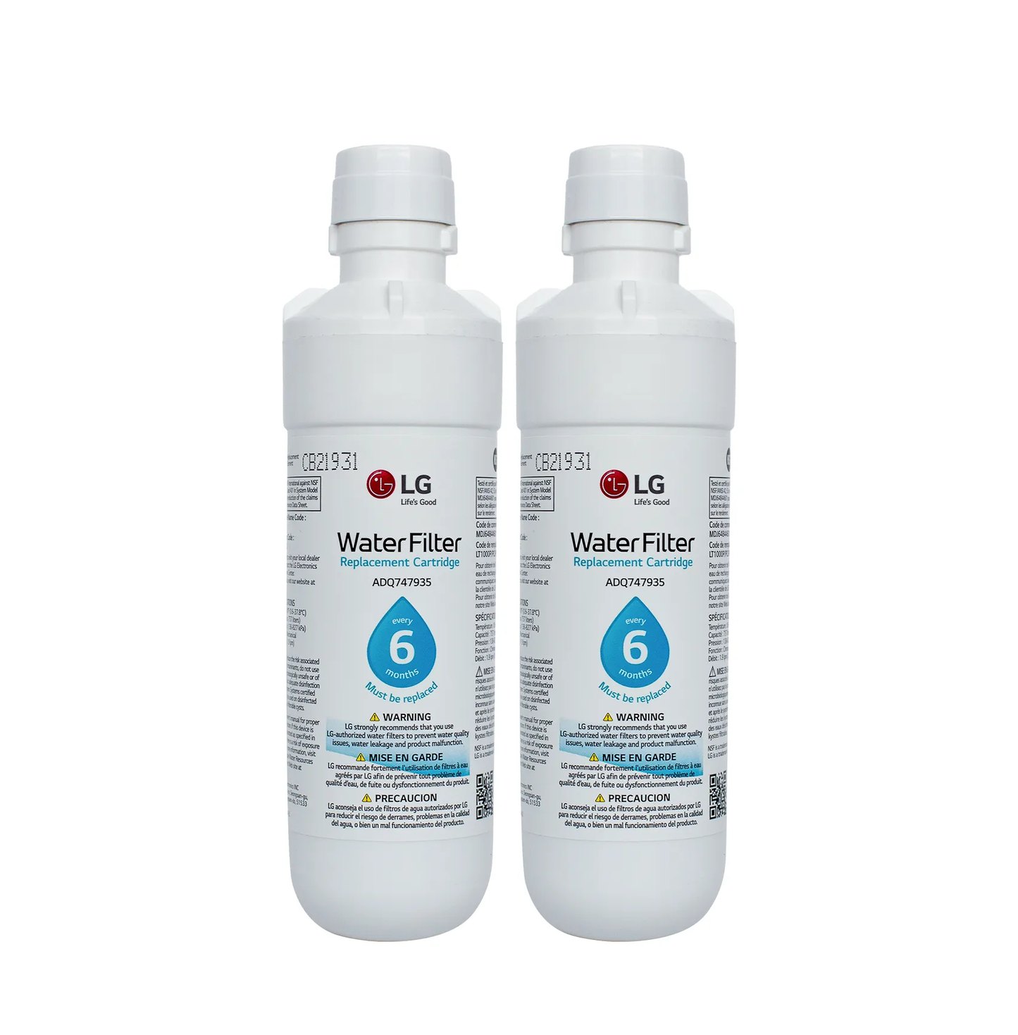 LG water filter LT1000P 2 Pack