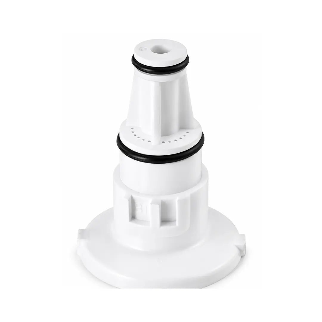 LG LT600P water filter connector with dual O-ring seals and twist-lock fitting.