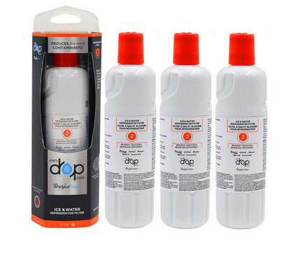 Whirlpool model WRF767SDHZ04 water filter pack of 3.