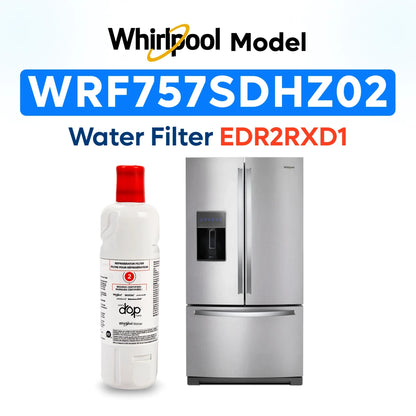 Whirlpool Model WRF757SDHZ0202 Water Filter EDR2RXD1