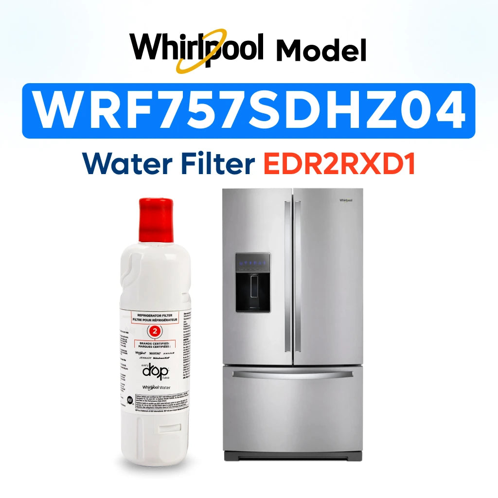 Whirlpool Model WRF757SDHZ0402 Water Filter EDR2RXD1