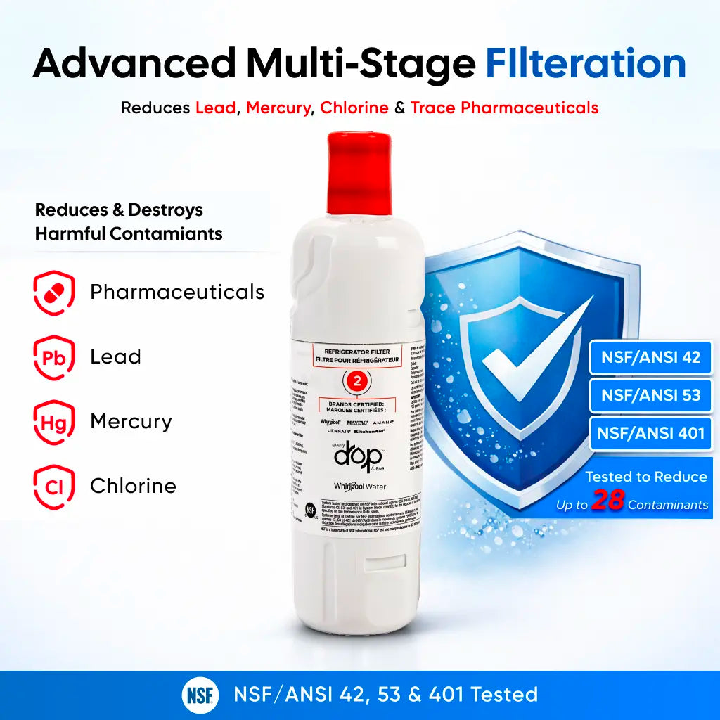 Whirlpool Refrigerator WRF757SDHZ Water filter Filtration